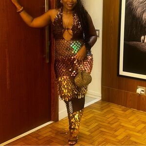 Knit and Sequin Dress